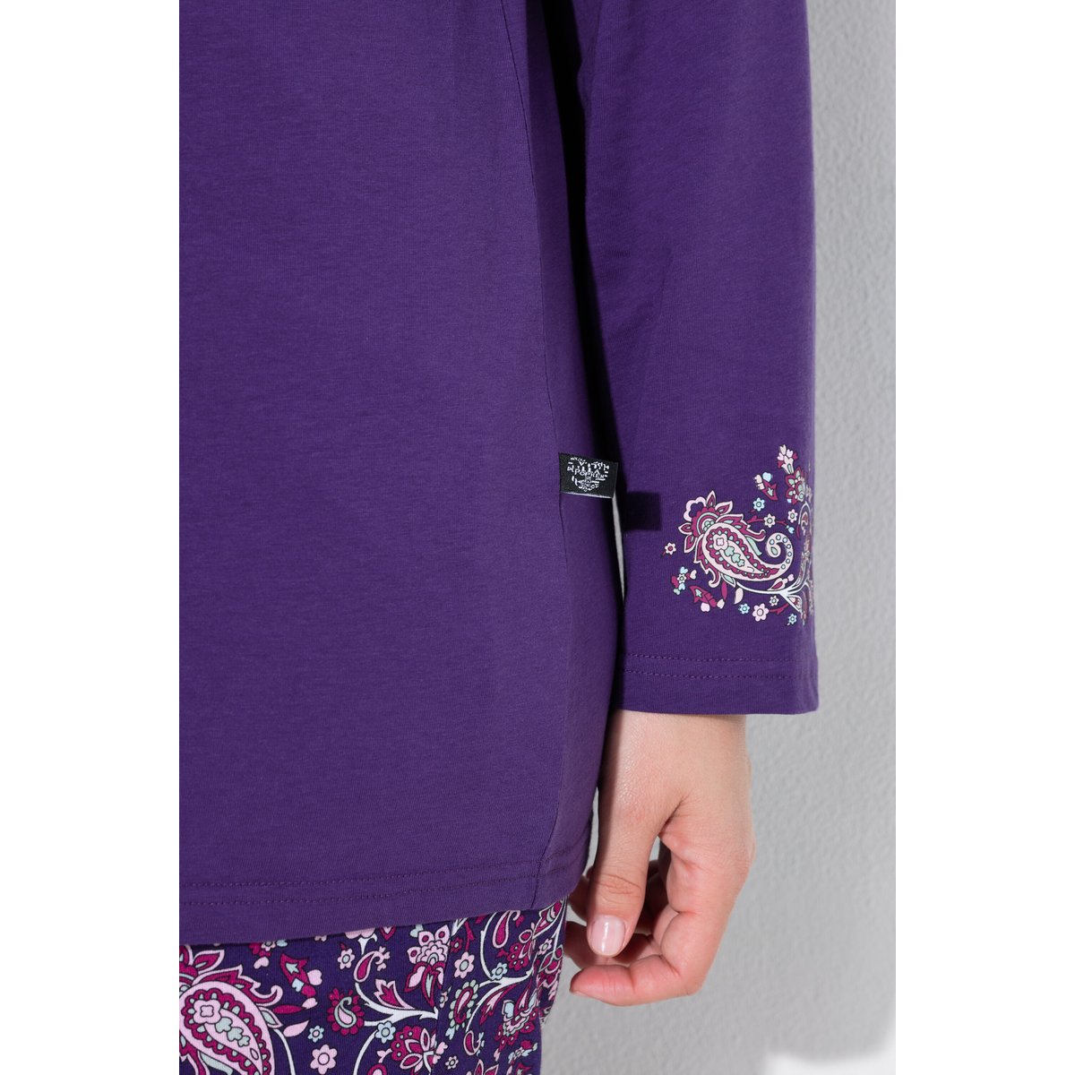 T-shirt motif cachemire bleu lilas, ULLA POPKEN