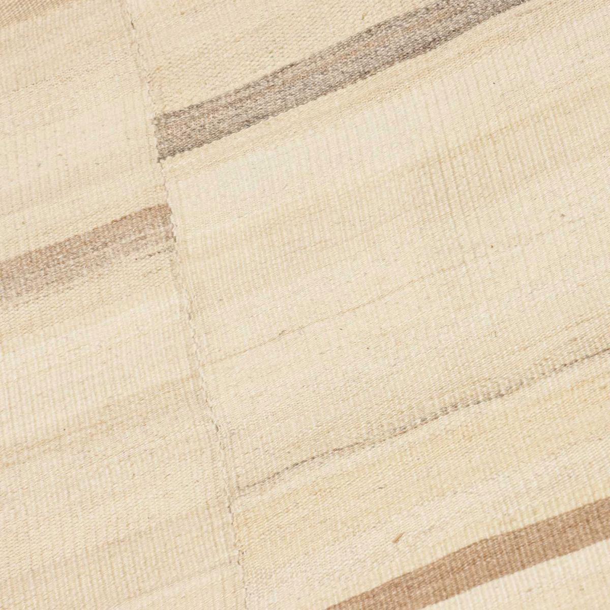 Authentique tapis d'Orient kilim fait main en laine N beige, ecru, UN AMOUR DE TAPIS
