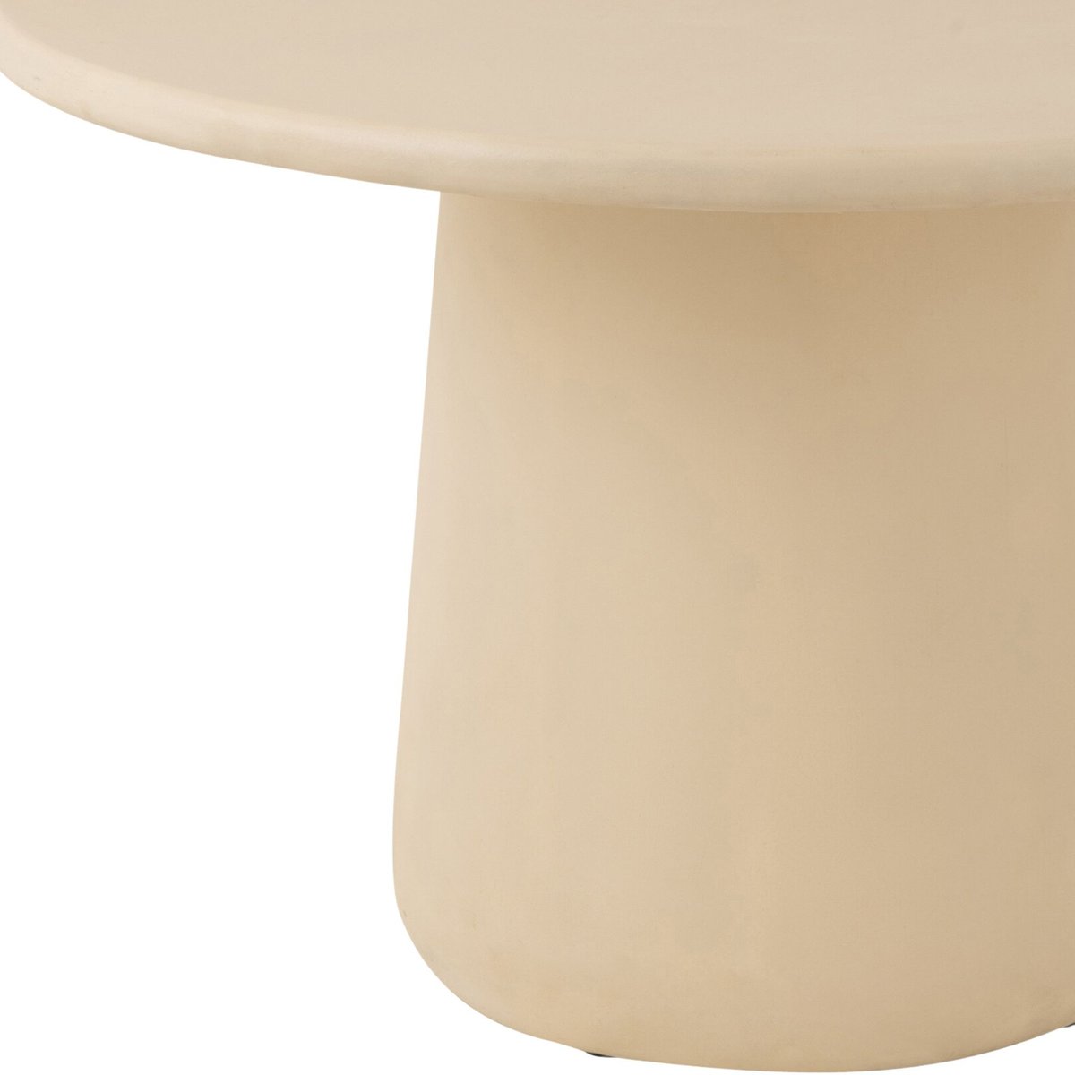 Table à manger ronde organique beige D118 4 places - MILLY beige, HELLIN, DEPUIS 1862