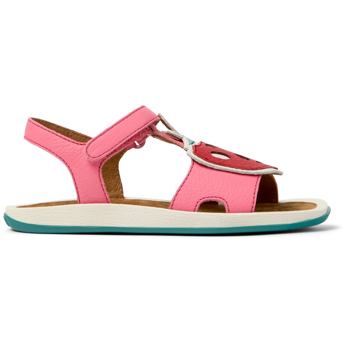 Sandales Cuir BICHO KIDS TWINS rose rouge, CAMPER