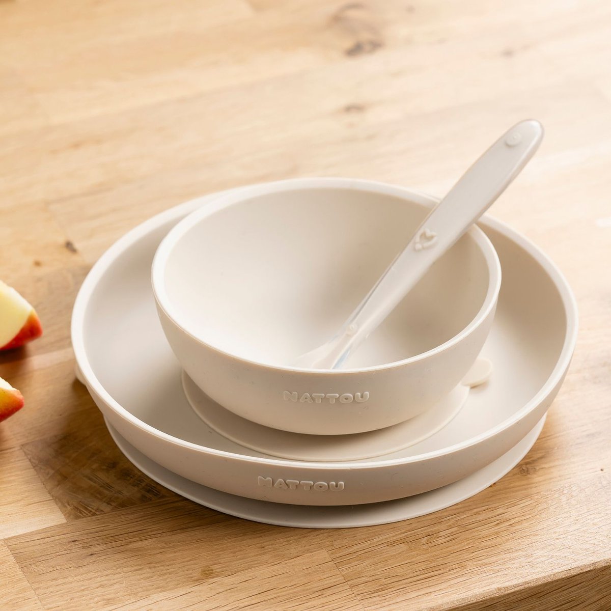 Coffret repas beige, NATTOU