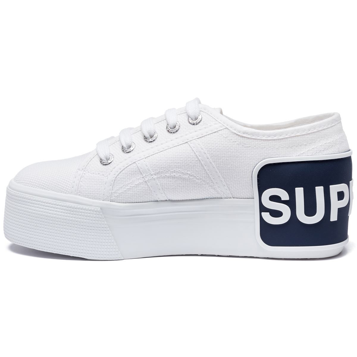 Baskets Compensées En Toile 2790 , blanc, SUPERGA