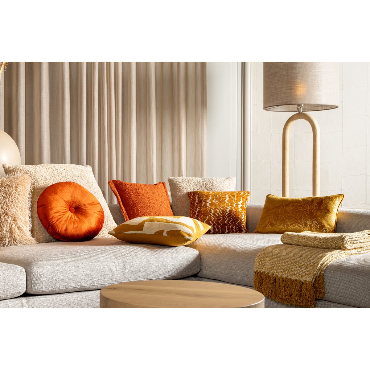 Coussin Olly terre cuite, DUTCH DECOR
