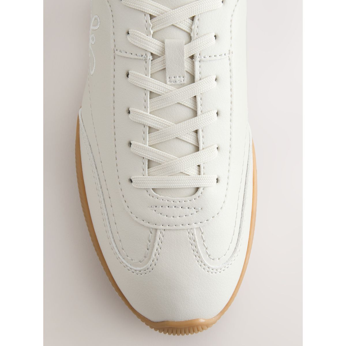 Baskets fins à lacets/logo forever comfort® naturel, NEXT