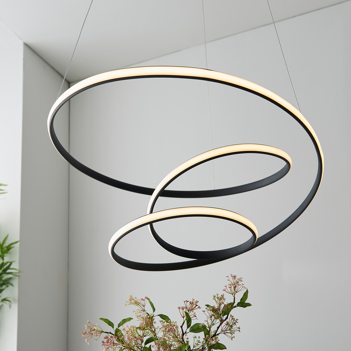 Dunehill Contemporary Warm White LED Pendant Light black, ÉDITÉ