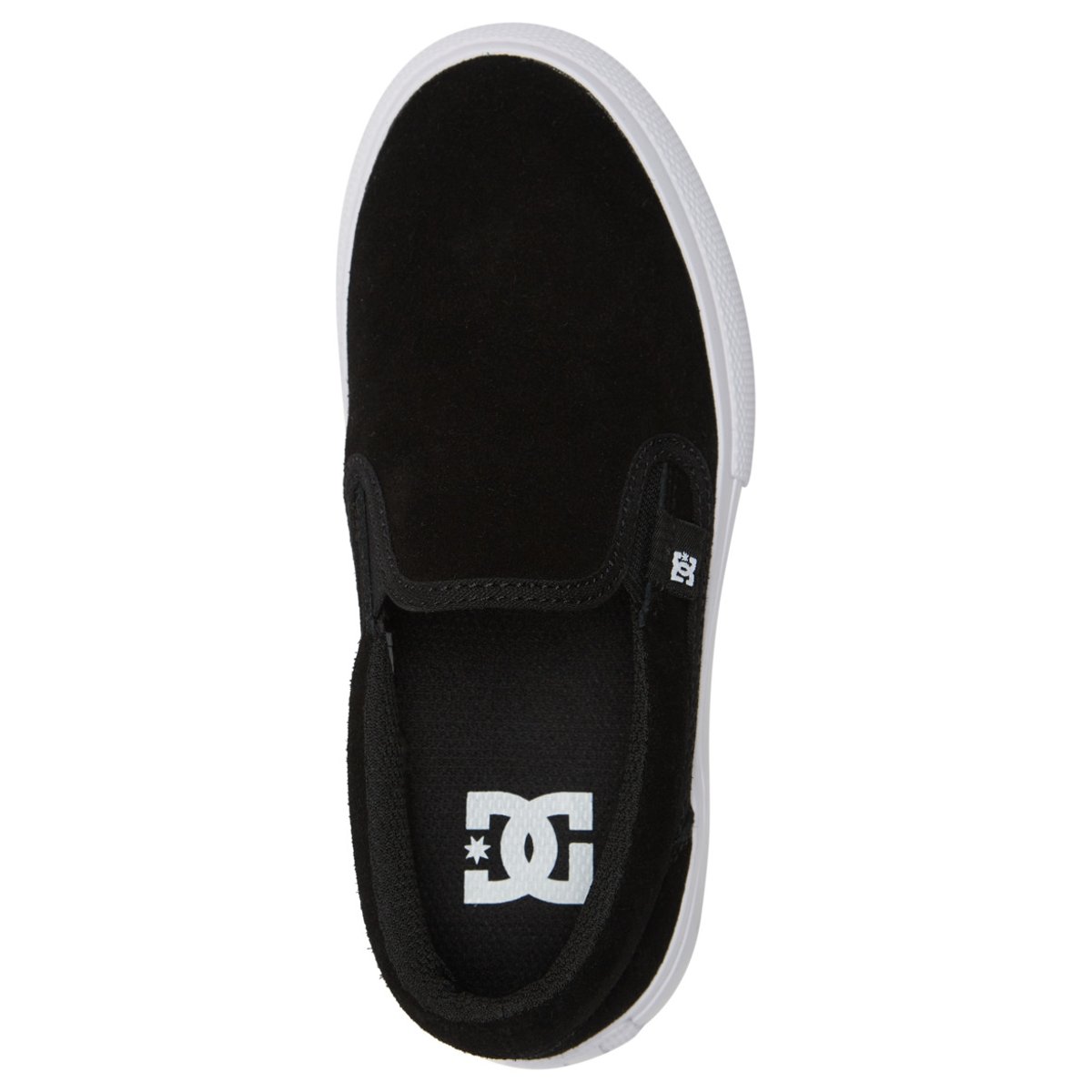 Chaussures en cuir MANUAL SD. noir black/white, DC SHOES
