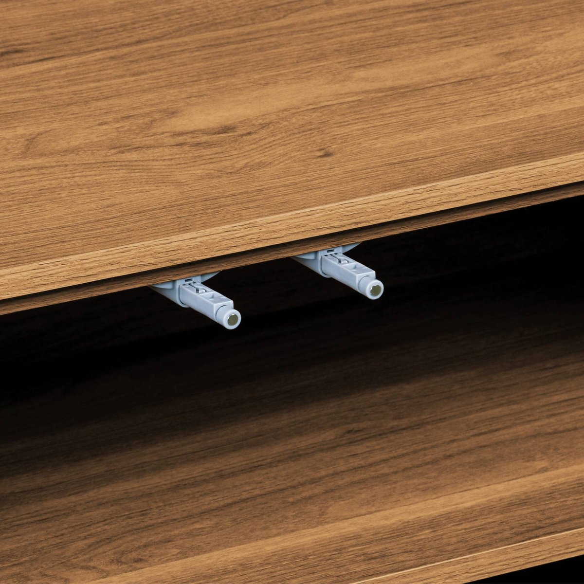 Meuble TV décor bois 3 portes 140cm AYANA bois de noisetier, SWEEEK