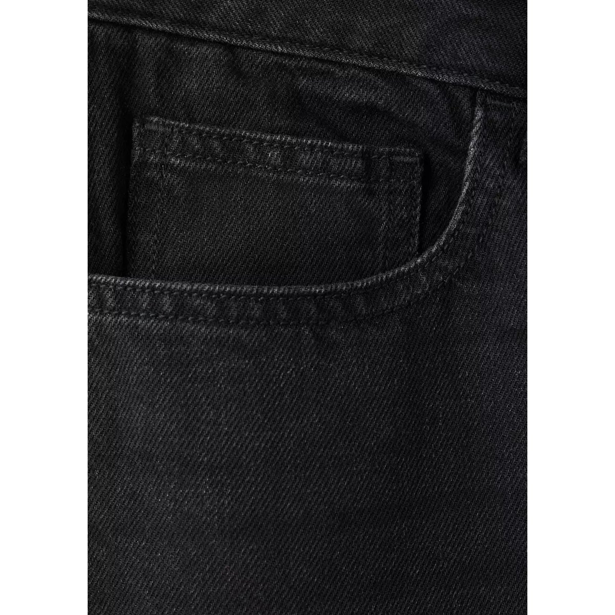 Jean regular-fit black denim, MANGO TEEN