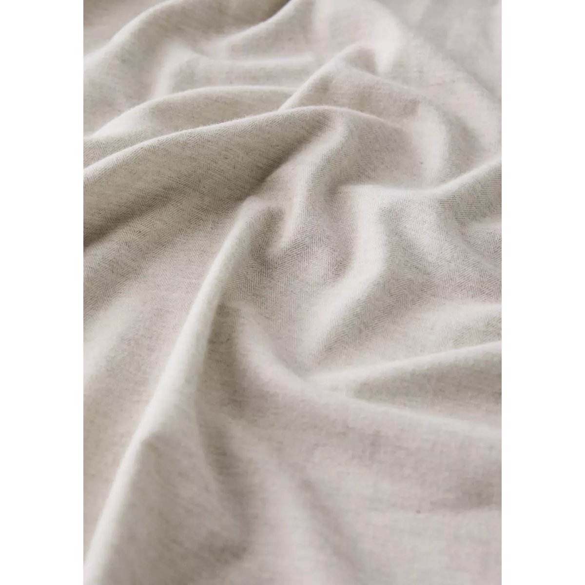 Drap-housse en flanelle de coton pour lit de 180 cm sable, MANGO HOME