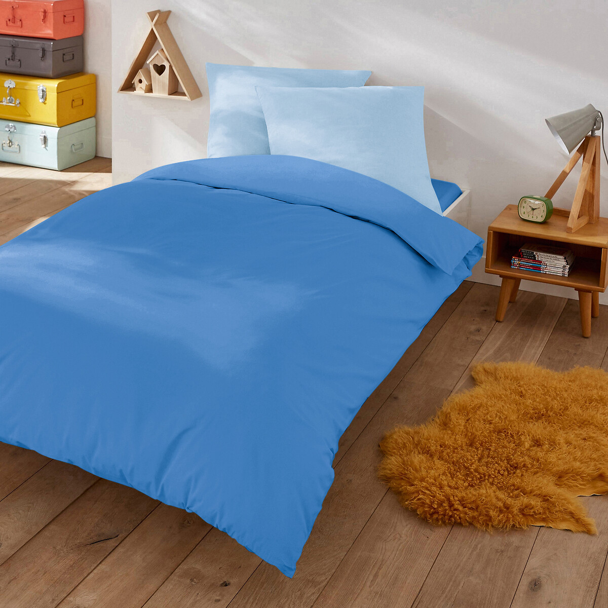 Housse de couette enfant en coton, Scenario bleu de provence, LA REDOUTE INTERIEURS