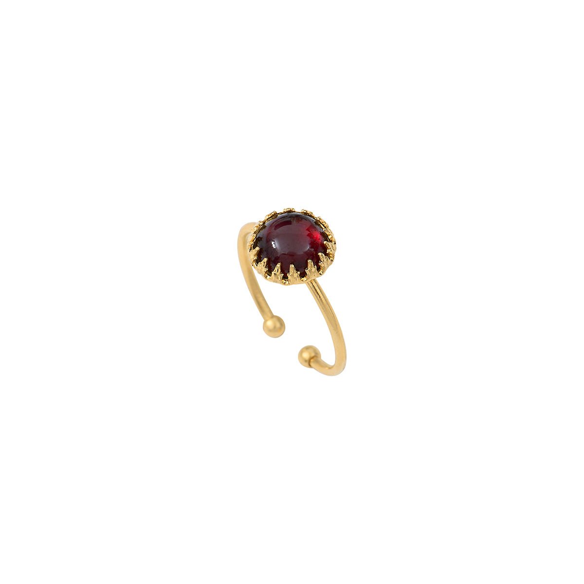 Bague cordelia grenat rouge, CAROLINE NAJMAN