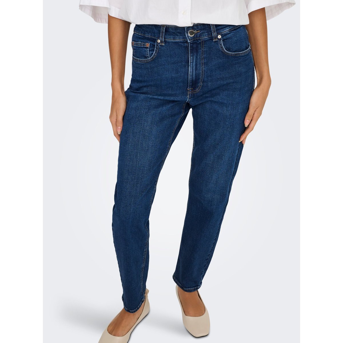 Jean Coupe Droite dark blue denim, ONLY