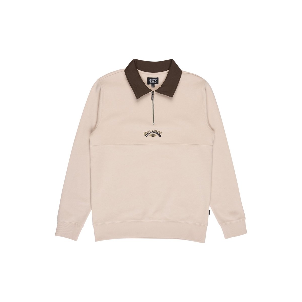 Sweat à 1/2 fermeture éclair WINTON HALF beige oatmeal, BILLABONG