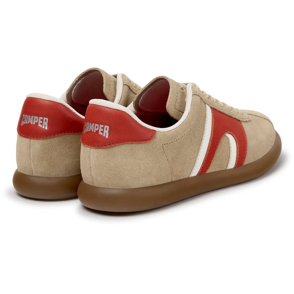 Baskets Pelotas Soller Suede Leather beige clair 036, CAMPER