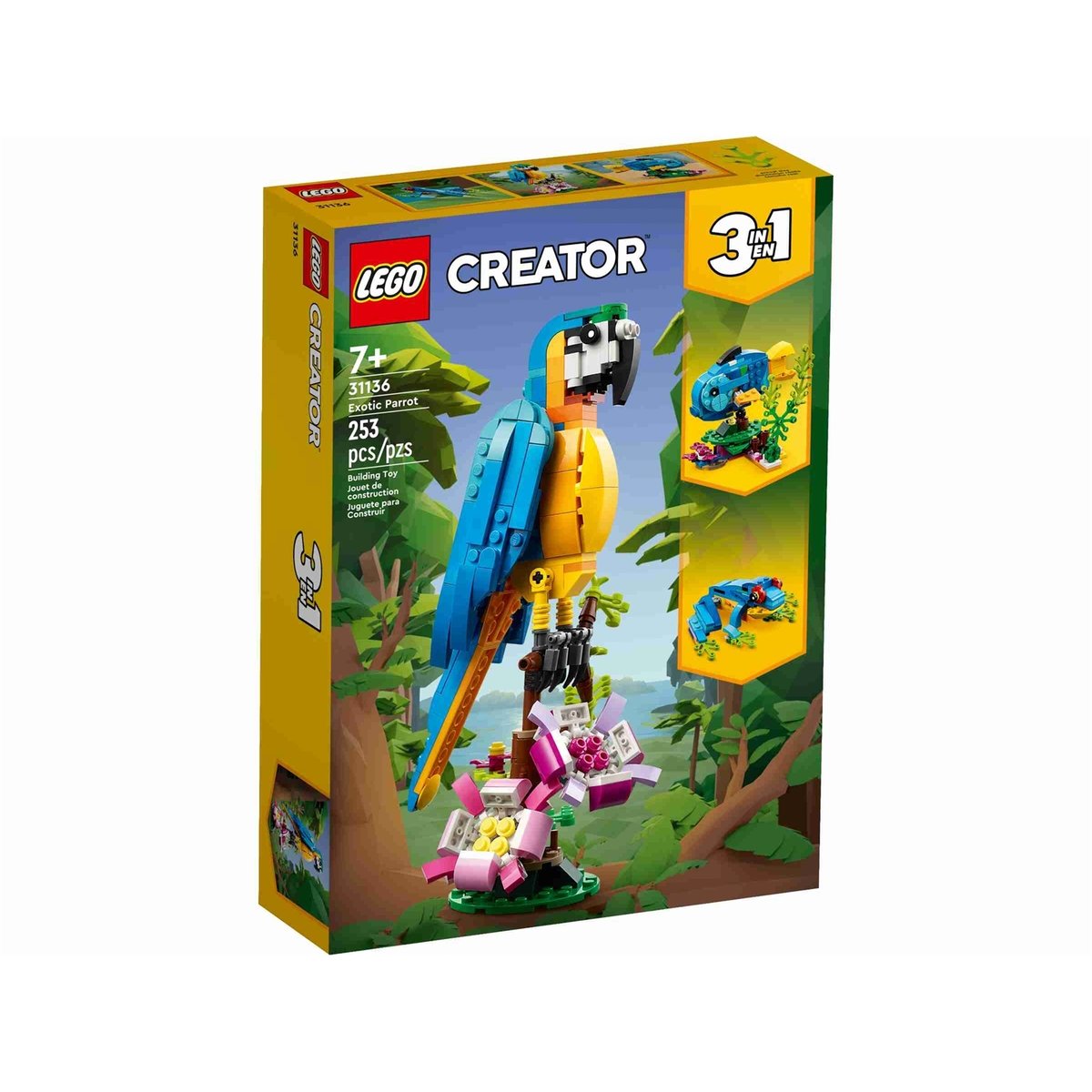 LEGO Creator - Le perroquet exotique - 31136 multicolore, LEGO