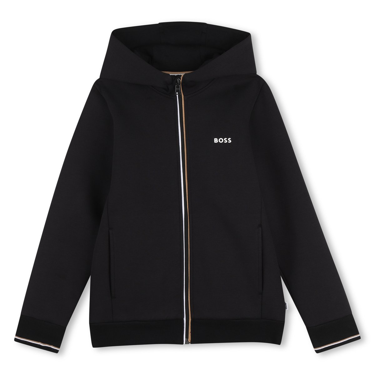Cardigan de jogging black, BOSS KIDSWEAR