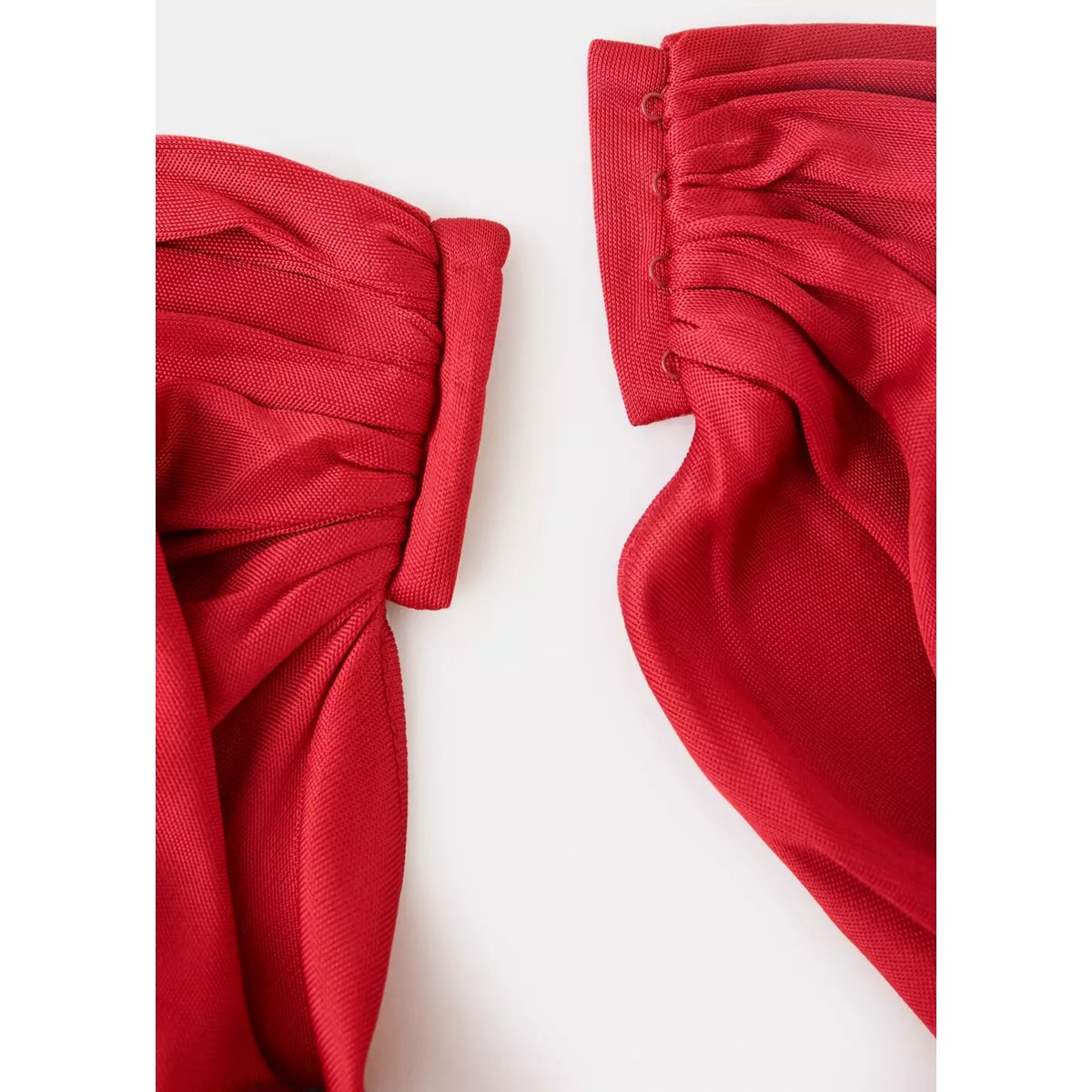 Robe bustier détail cape rouge, MANGO