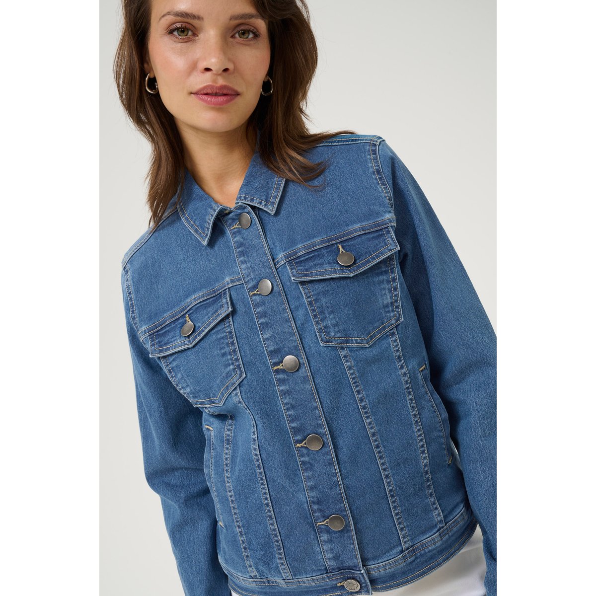 Jacket bleu medium blue denim, KAFFE