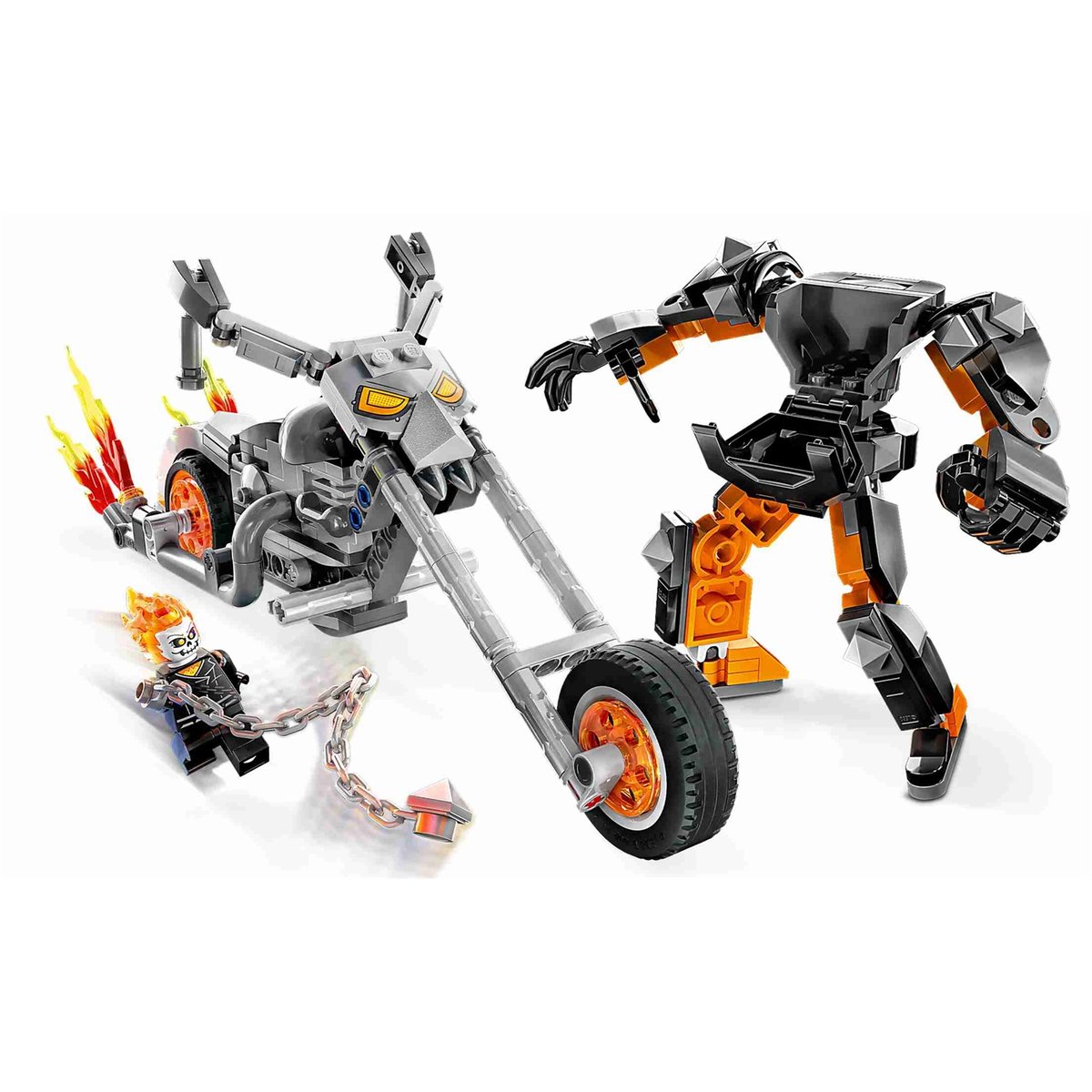 Marvel Le robot et la moto de Ghost Rider multicolore, LEGO