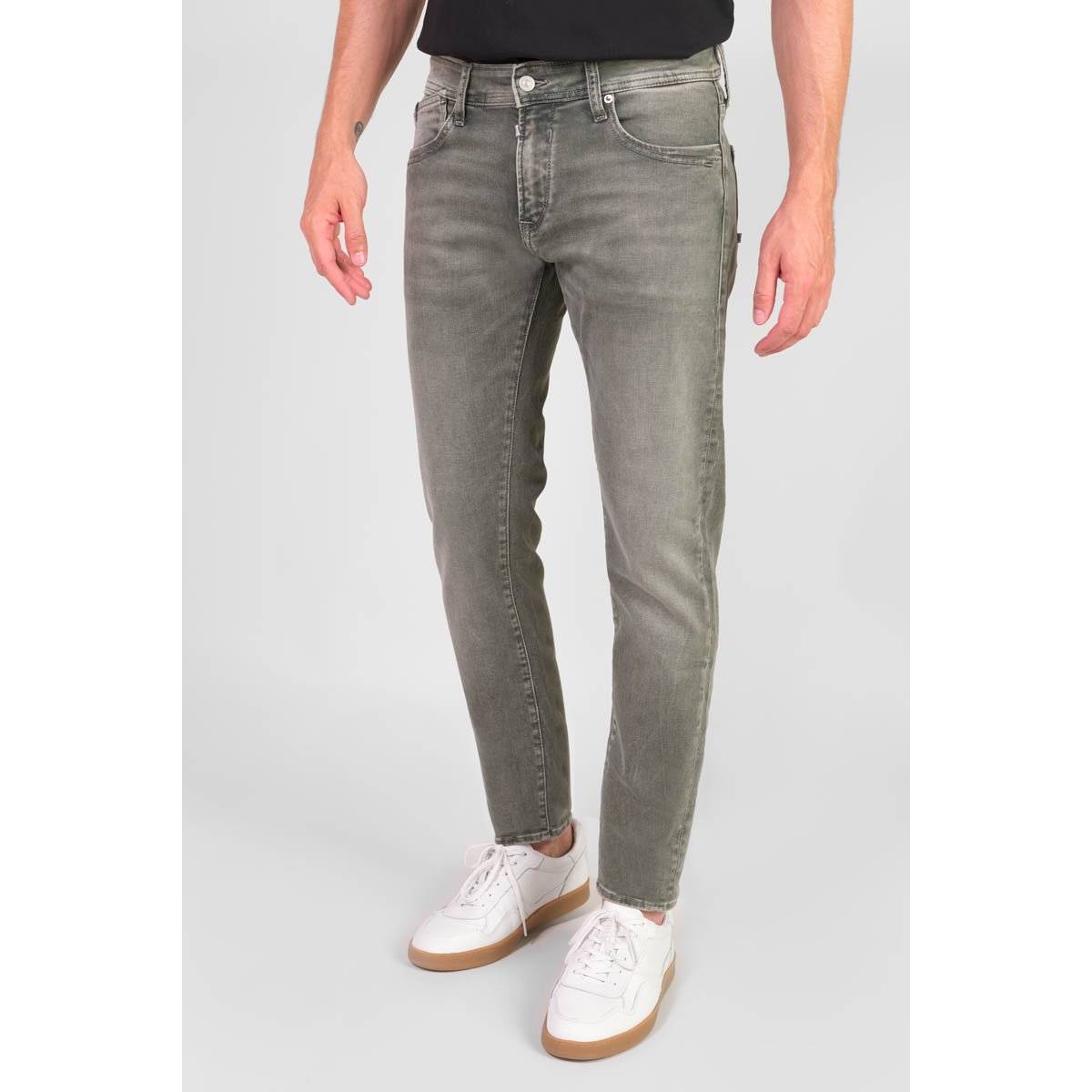 Jeans slim BLUE JOGG 700/11, longueur 34 grey / khaki, LE TEMPS DES CERISES
