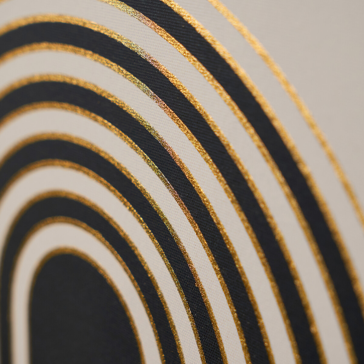 60x80cm Art Deco Print with Black Frame black/white/gold-coloured, ÉDITÉ