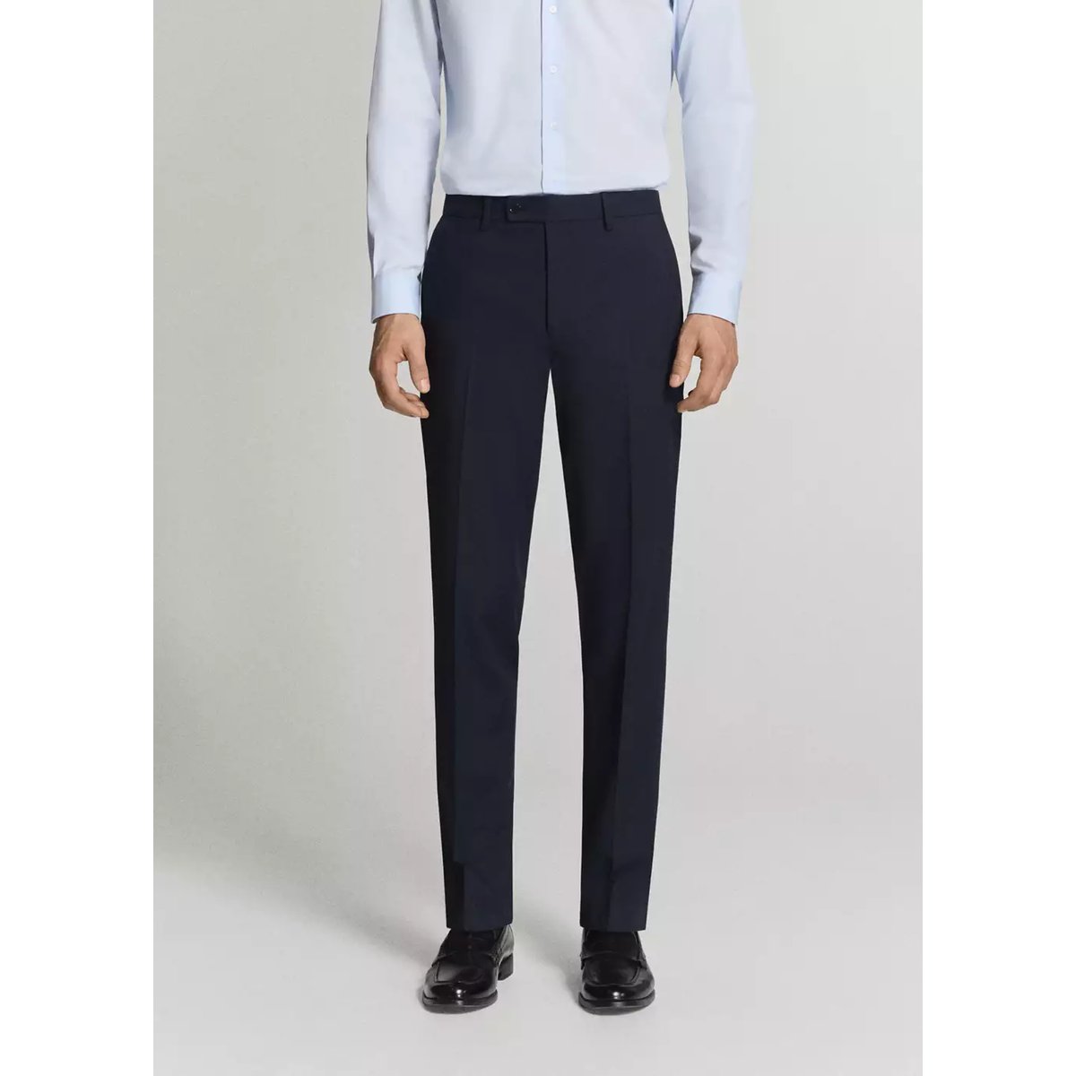 Pantalon costume Monaco slim-fit bleu marine, MANGO MAN