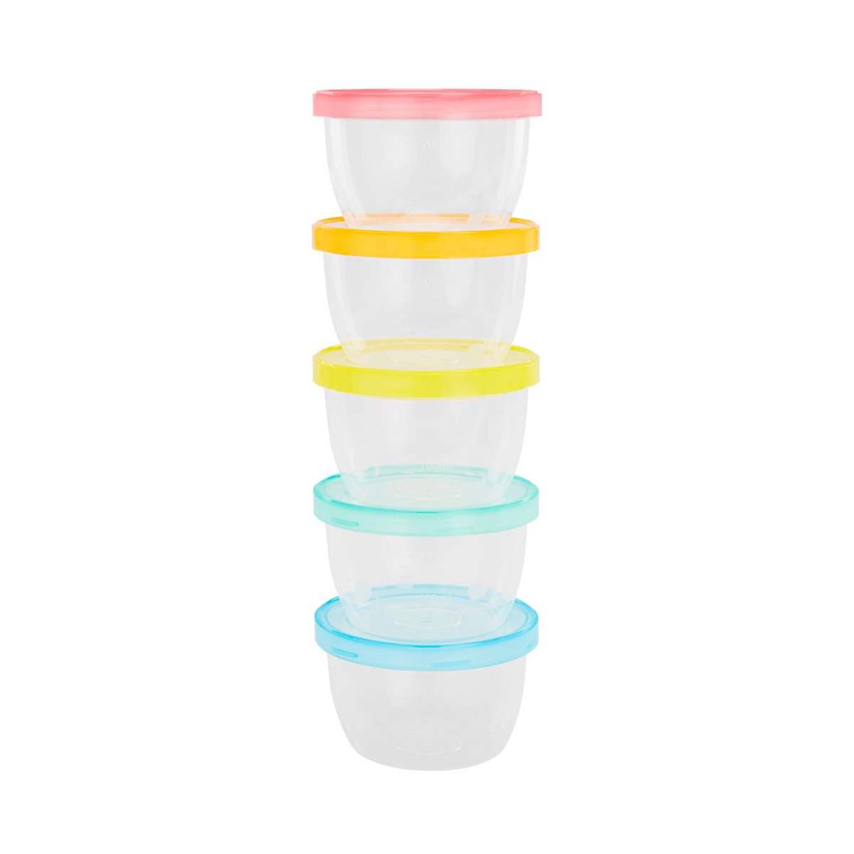 Lot 5 Pots de conservation BadaBowls transparent, BADABULLE