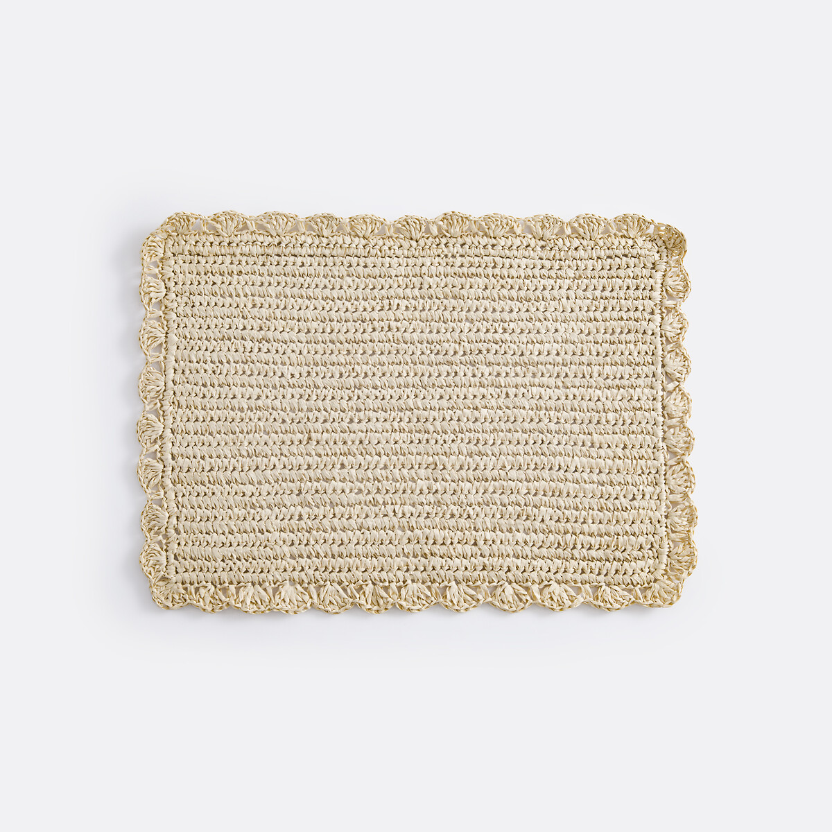 Lot de 4 sets de table, Solia naturel, LA REDOUTE INTERIEURS