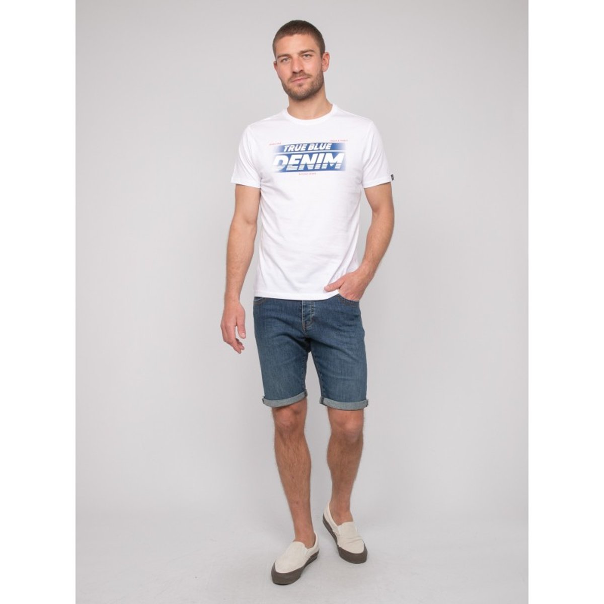 T-shirt Coton Motifs Noloup blanc, RITCHIE