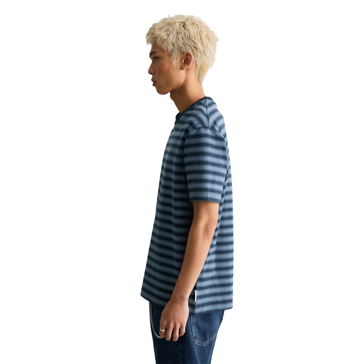 T-shirt relaxed en pur coton bio bleu foncé, MARC O’POLO DENIM