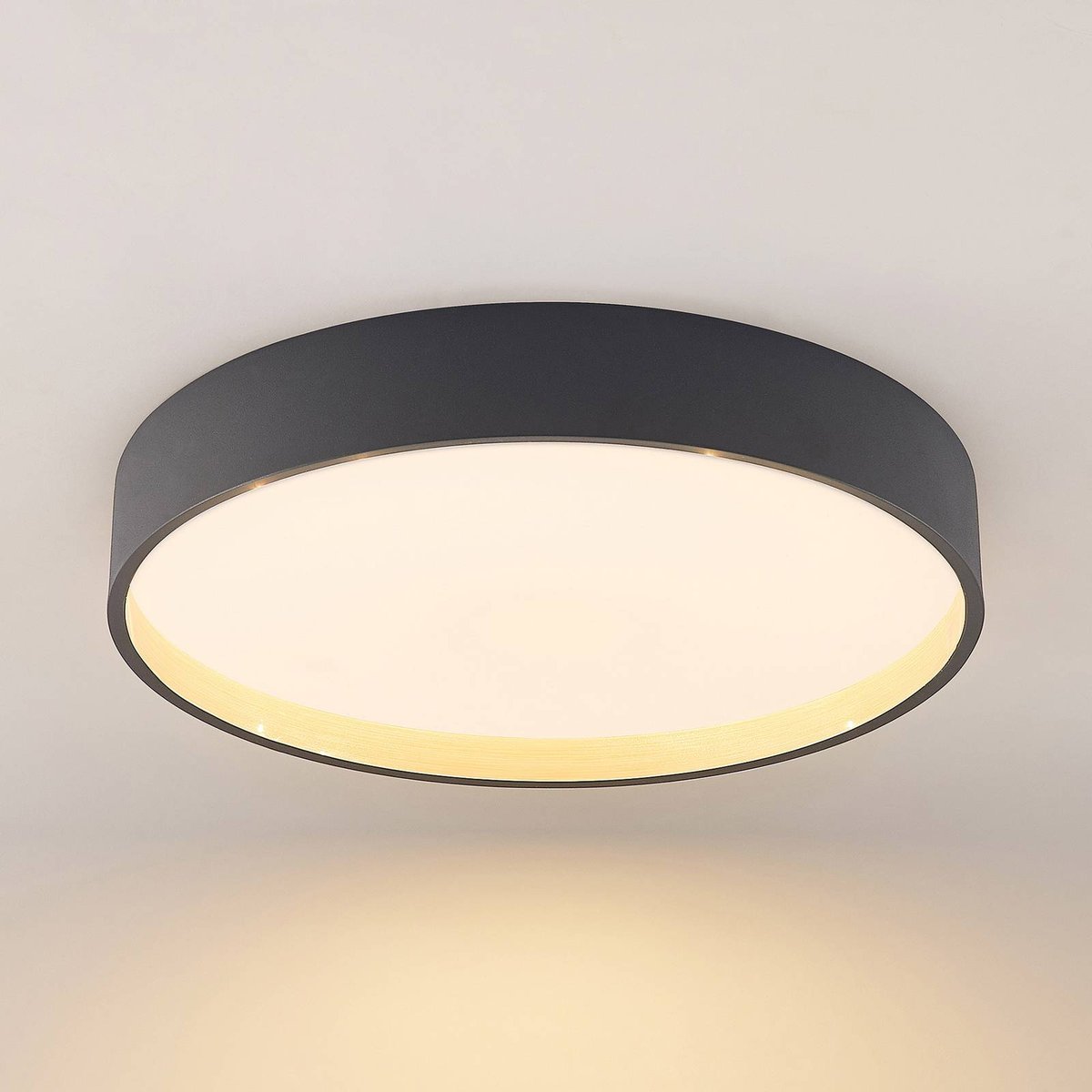 Plafonnier moderneLED, Todor anthracite, LINDBY