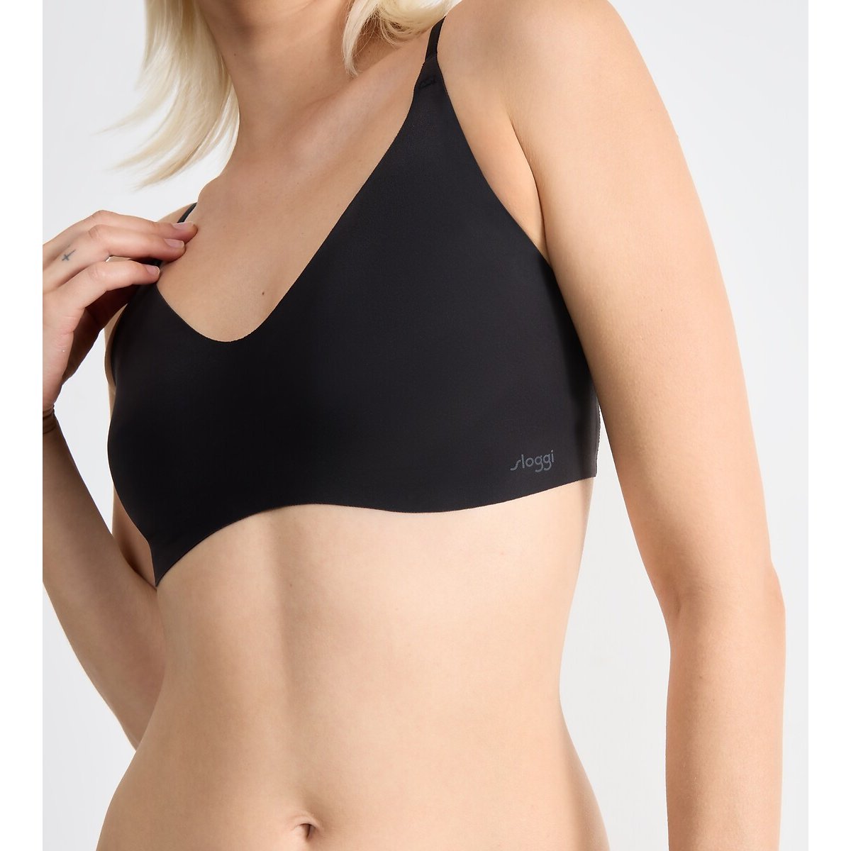 Pack of 2 Zero Microfibre 2.0 Bralettes black + black, SLOGGI