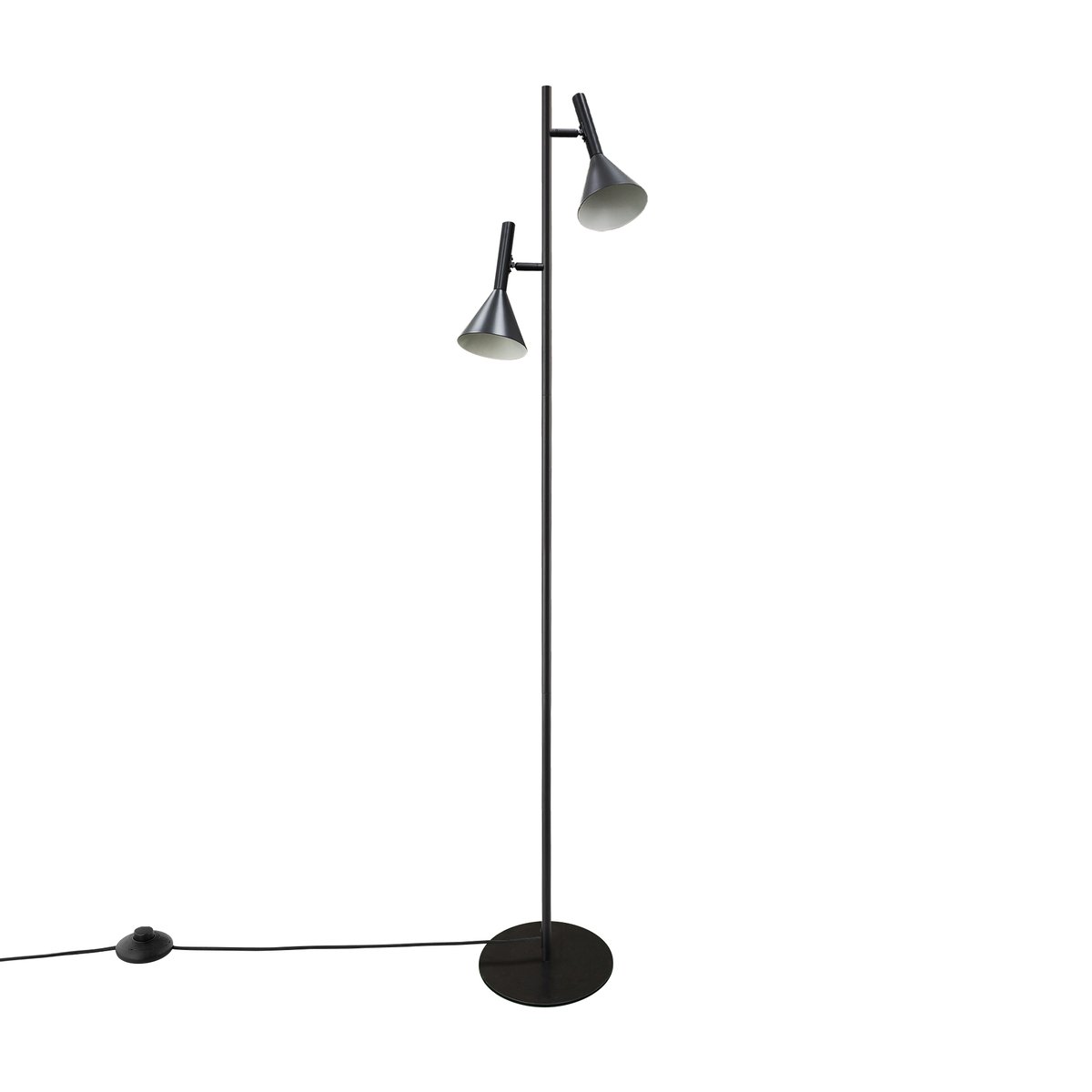 Lampadaire Coniques et Minimaliste en Métal, KELVIS noir, NORDLUX