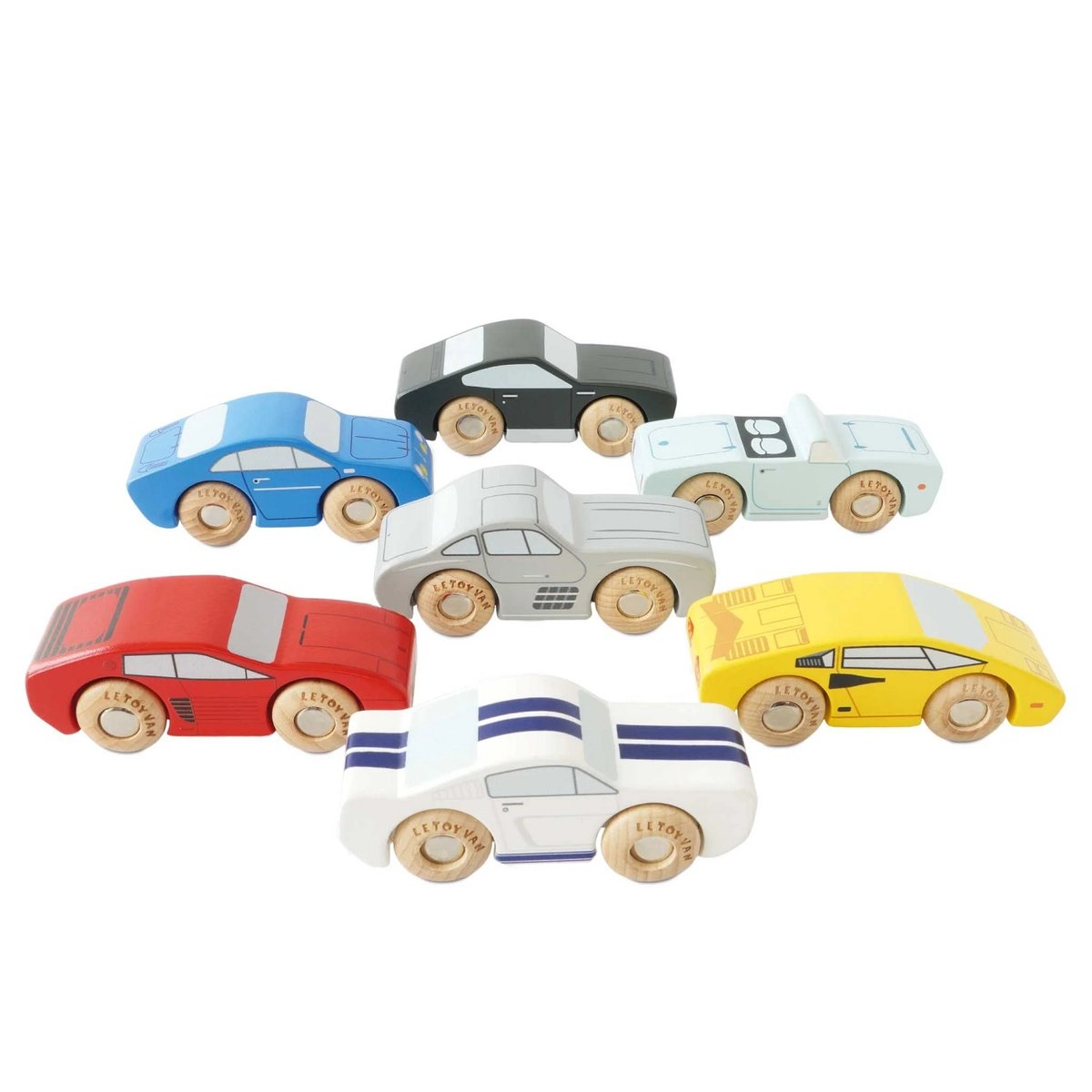 Set de voitures de sport beige, LE TOY VAN