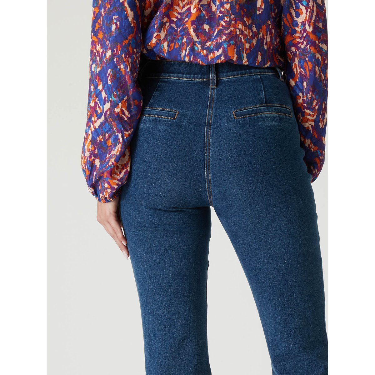 Jean bas évasé stature +1.60m denim stone, DAXON
