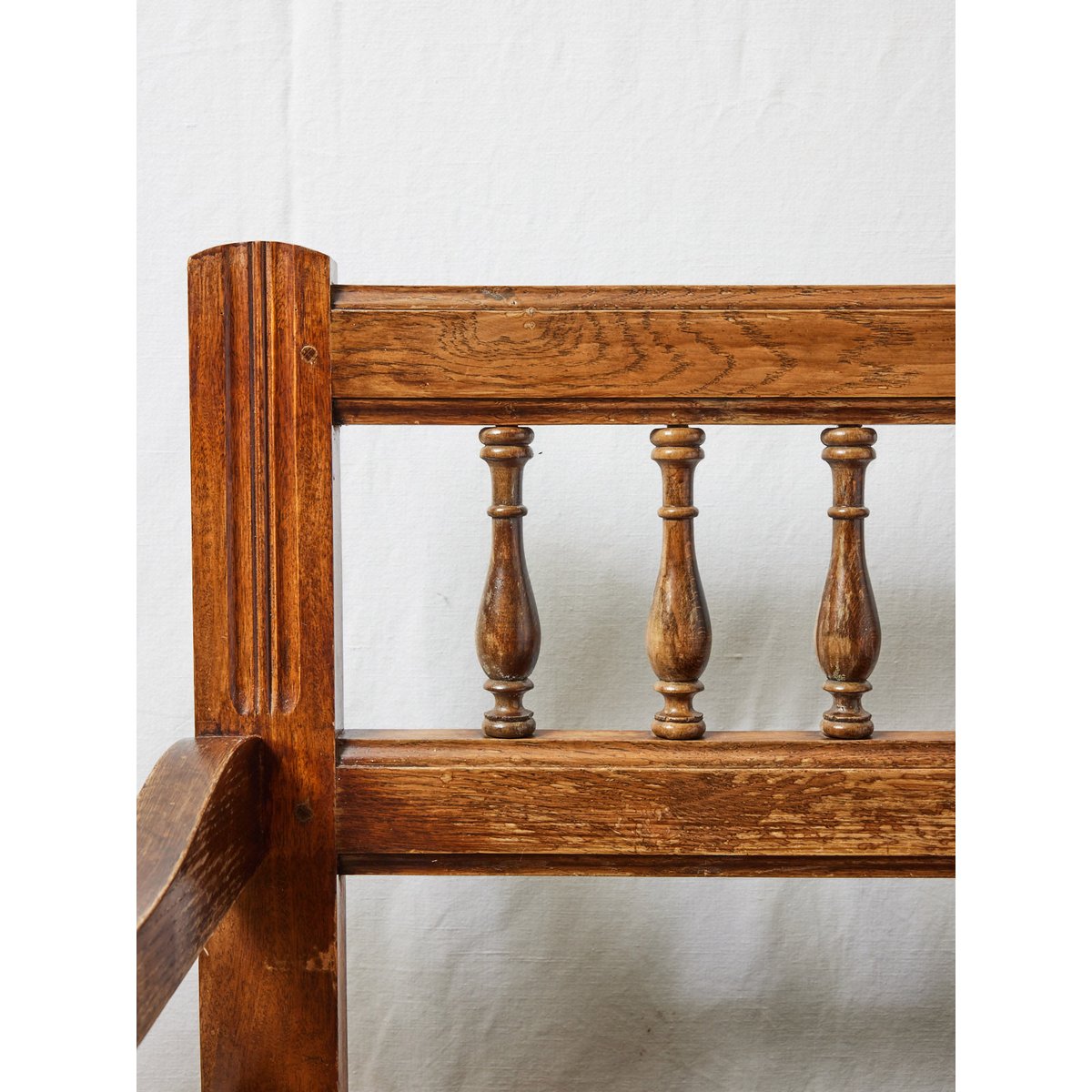 Banc en bois clair Antoine N°324 - Bon état bois clair, DEBONGOUT