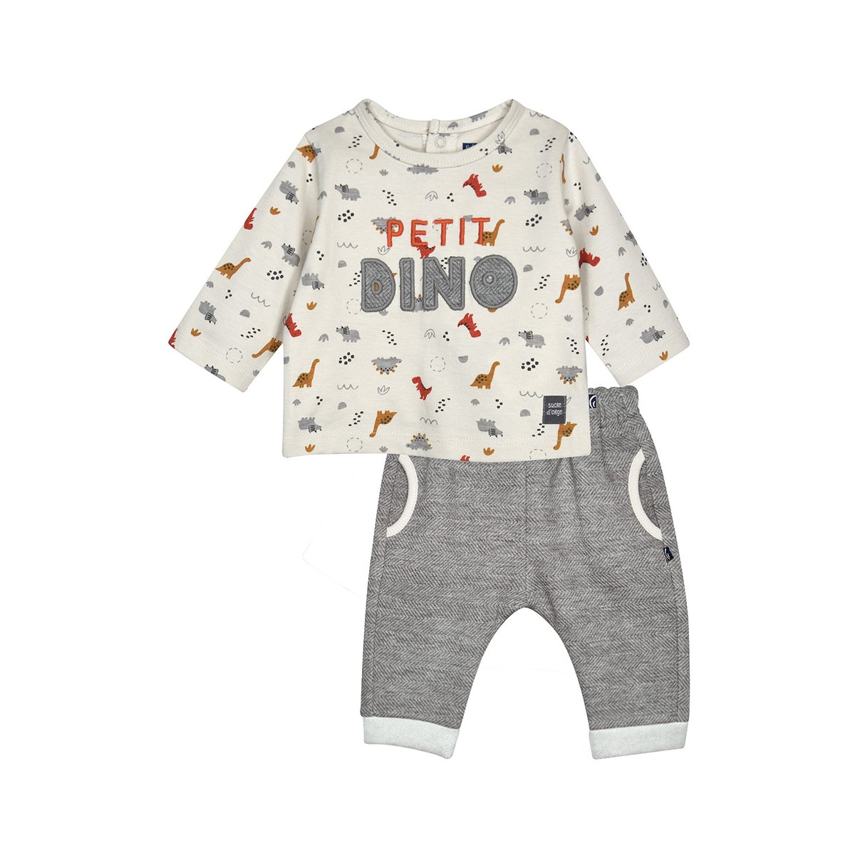 Ensemble t-shirt et pantalon philippe blanc, SUCRE D'ORGE