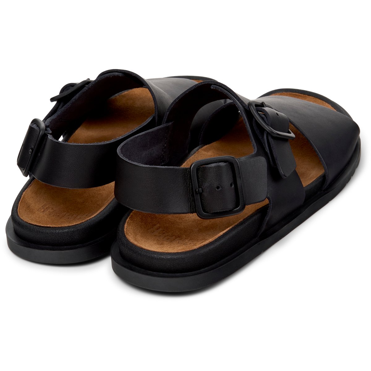 Sandales Cuir daim LLUC SANDAL noir, CAMPER