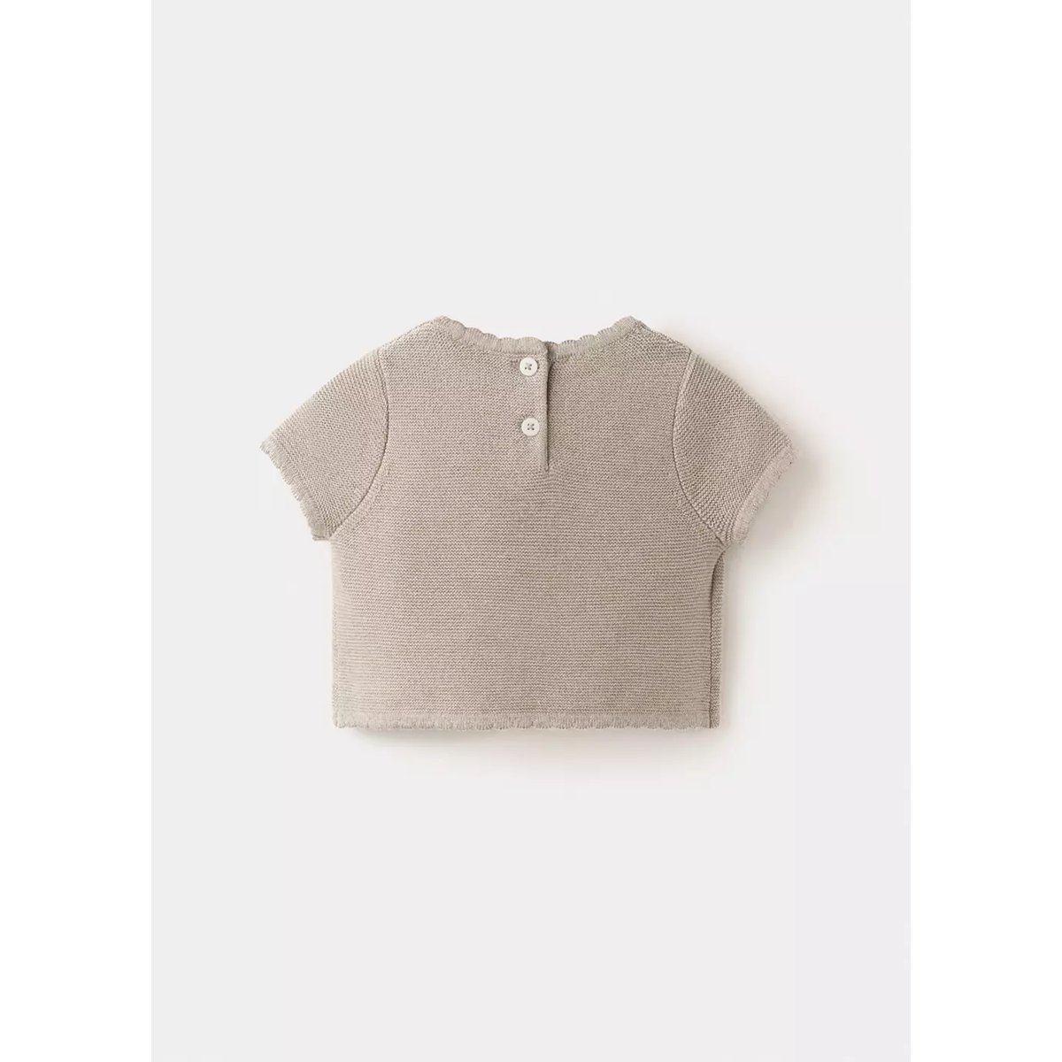 T-shirt en maille fine marron moyen, MANGO BABY