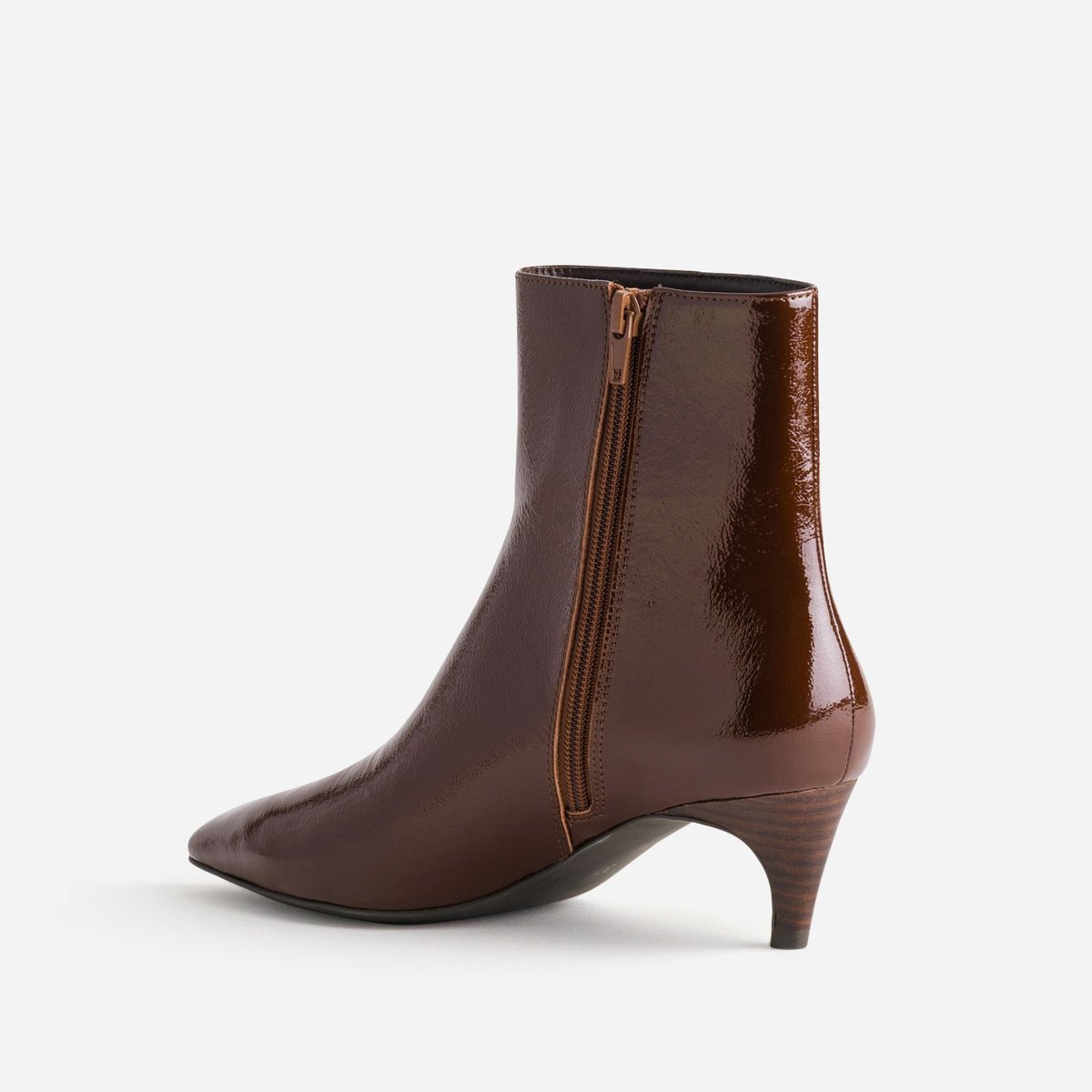 Boots À Talon en cuir NAJA cognac, ERAM