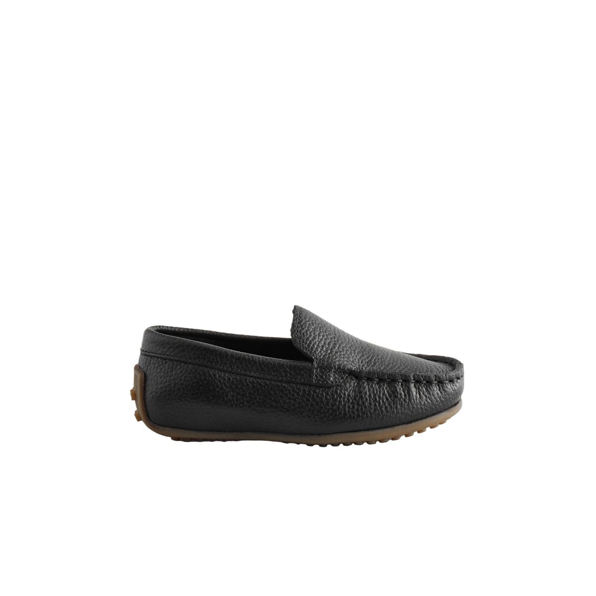 Mocassins en daim à enfiler noir, NEXT