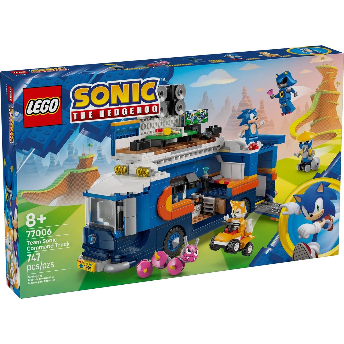 LEGO Sonic The Hedgehog - Camion de contrôle de l'équipe Sonic (77006) couleur unique, LEGO