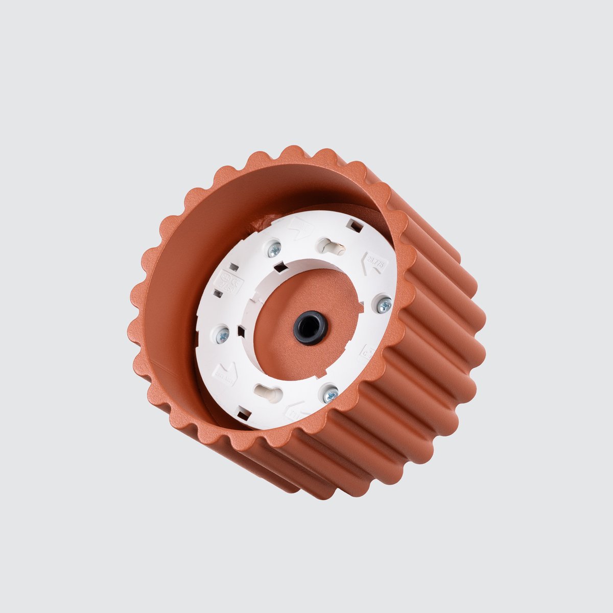Plafonnier Aluminium Ocre Rouge Gx53 1 Aura rouge, EDEN