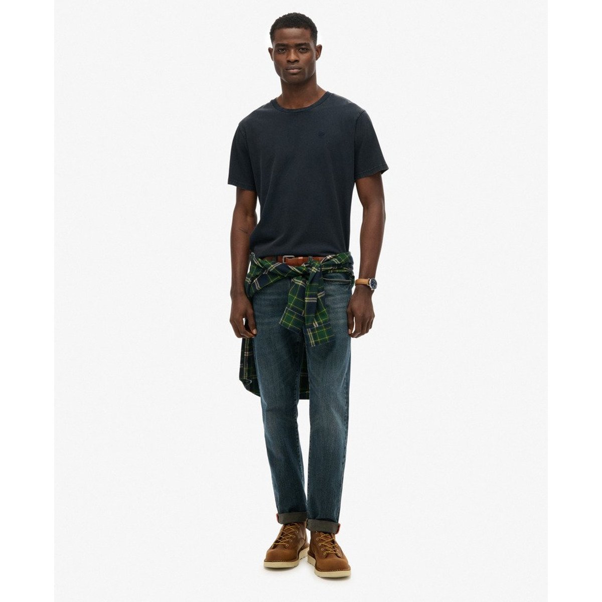 T-Shirt Décontracté Essentials bleu marine très foncé, SUPERDRY