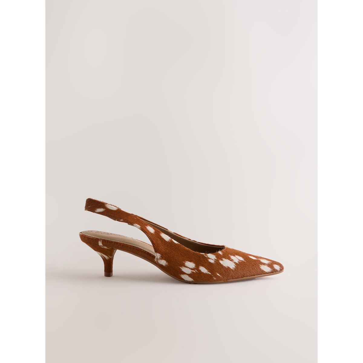 Escarpins en cuir à bride arrière n. premium marron fauve, NEXT