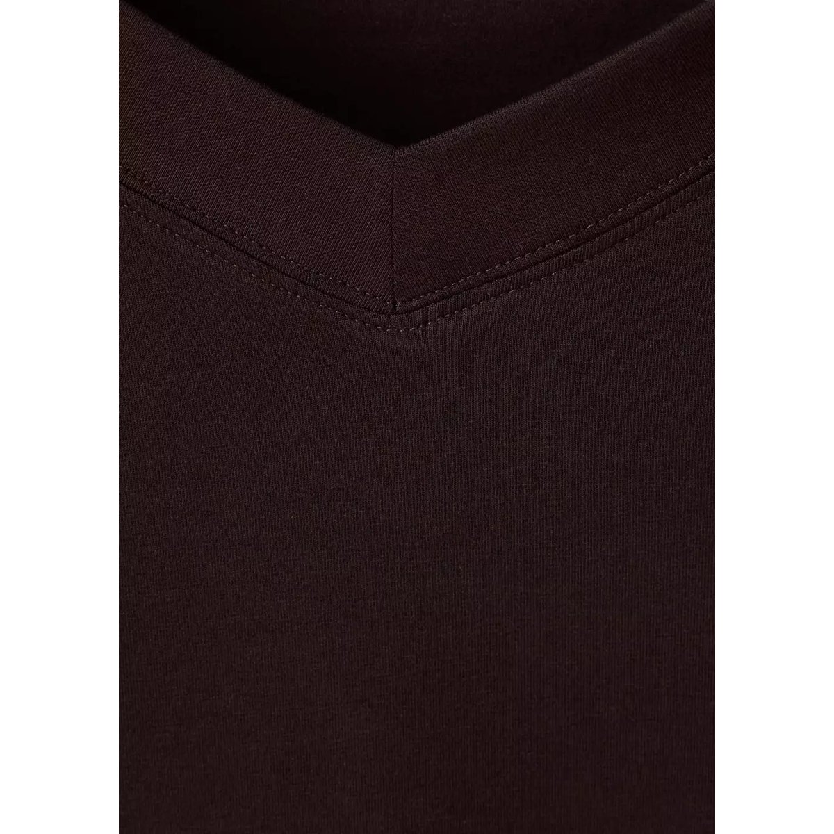 T-shirt décolleté en V marron, MANGO TEEN