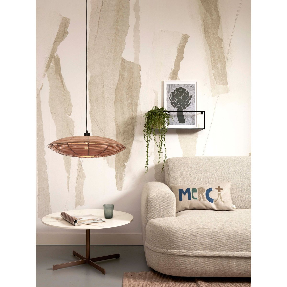 Lampe Suspendue Rotin TANAMI rotin, GOOD & MOJO