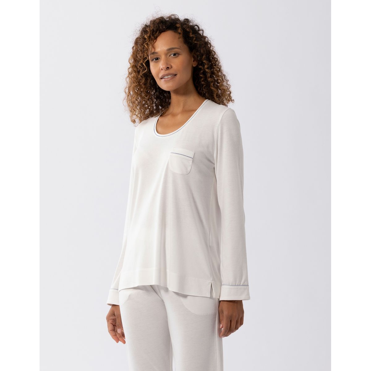 Pyjama en coton modal LES INTEMPORELLES A02 écru, LE CHAT