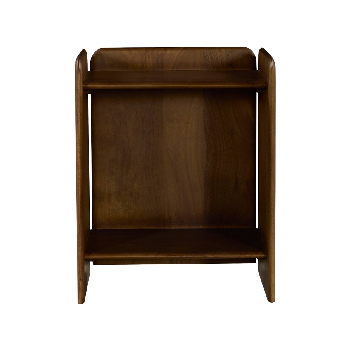 Table de chevet exotique bois d'acacia 2 niveaux TARA naturel, SWEEEK