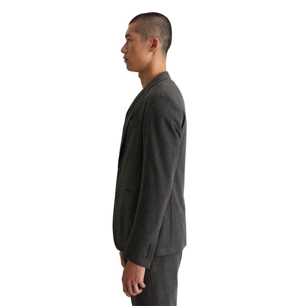 Veste shaped en tech flannel de haute qualité noir, MARC O'POLO